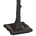 Robert Louis Tiffany Table Lamp 26 inch High Dark Bronze Cherry Blossom Stained Art Glass Shade