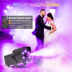 Wondnuga Halloween Fog Machine Smoke Machine 550W 3-in-one RGB Light Beads Smoke Machine Remote Control for Halloween Pa