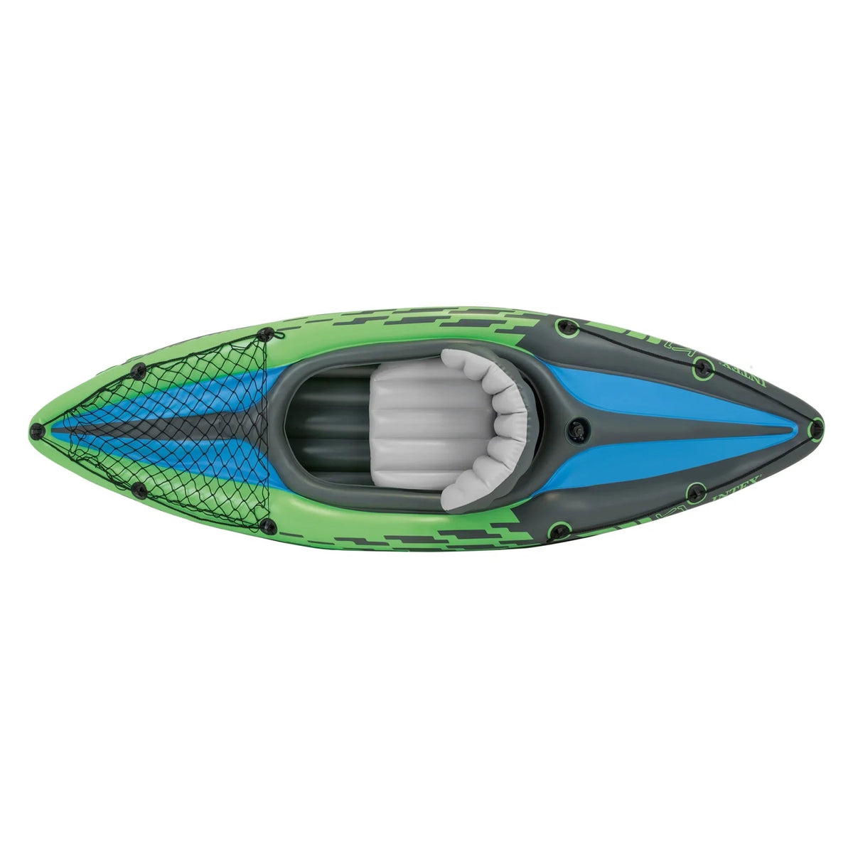 Intex Challenger K1 1-Person Inflatable Fishing Kayak Set, 108 x 30 x 13 Inches, 220-Pound Capacity