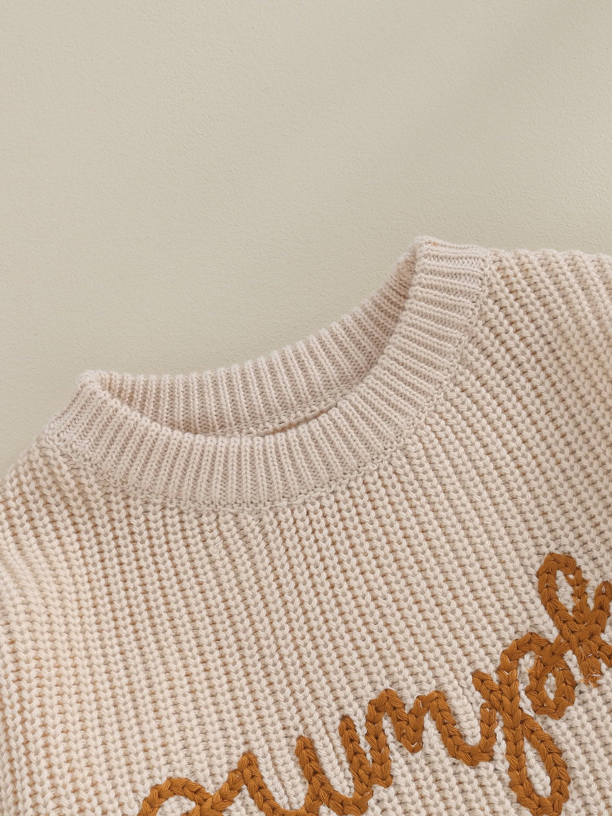 Loicainy Toddler Baby Boy Girl Halloween Knit Sweater 3 6 9 12 18 24 Months 2T 3T Long Sleeve Crewneck Letter Embroidery
