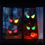 Toodour Halloween Ghost Eyes Lights, 10 LED Battery Halloween Lights with RGB Flashing Eyes, Waterproof Spooky Eyeball H