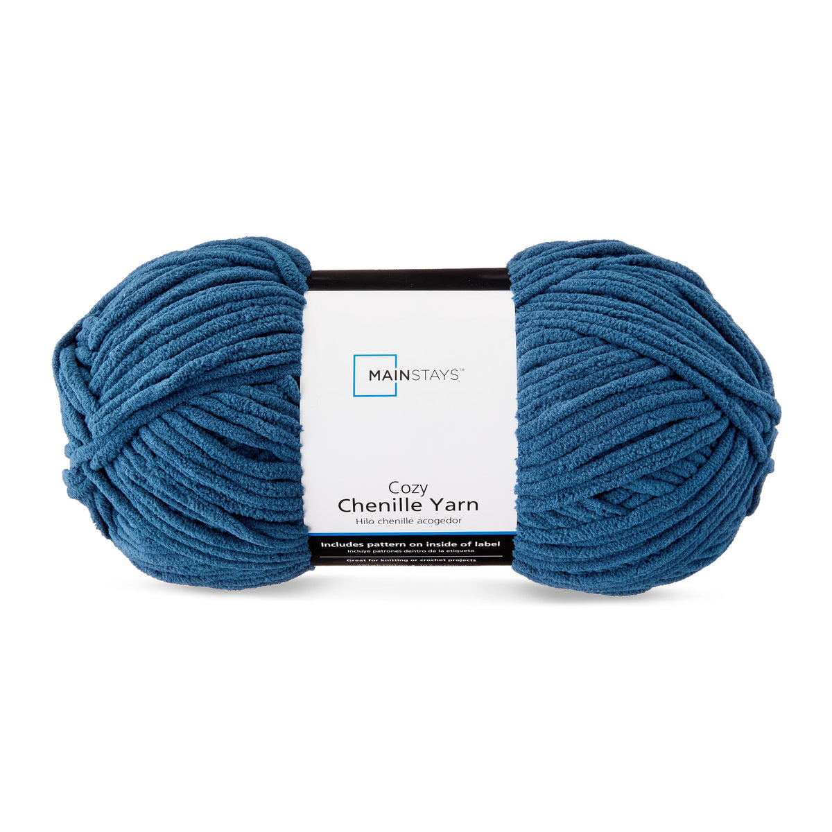 Mainstays Cozy Chenille Yarn, 220 yd, 100% Polyester, Bulky