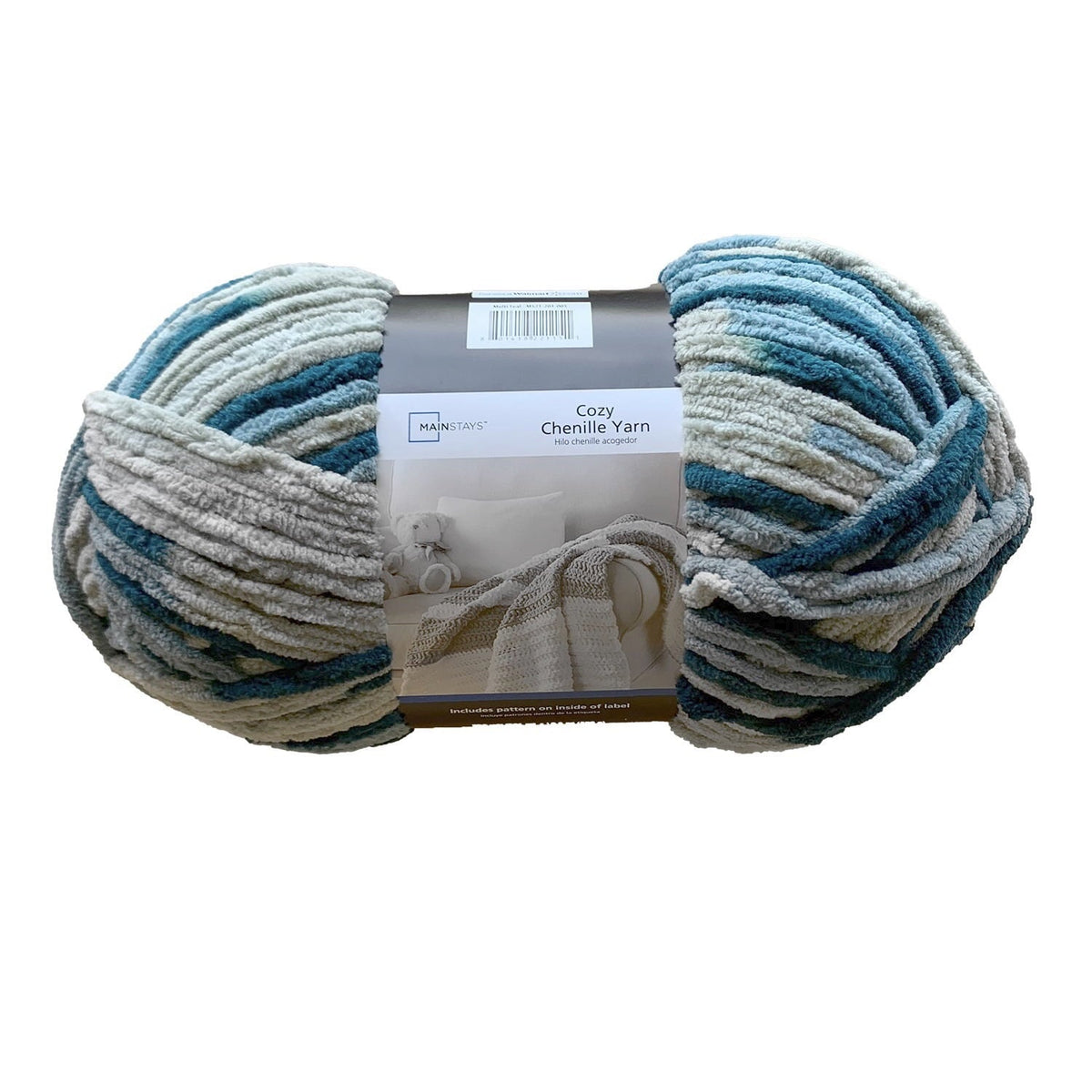Mainstays Cozy Chenille Yarn, 220 yd, 100% Polyester, Bulky