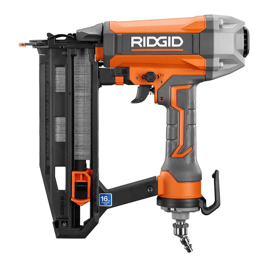 RIDGID 6 Gal. Portable Electric Pancake Air Compressor With 18GA Brad Nailer, 16GA Finish Nailer And 18GA Finish Stapler
