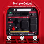 maXpeedingrods 4000 Peak Watt 3200 Running Watt Portable Gas Inverter Generator With Bluetooth App, RV Ready, CO Alarm -