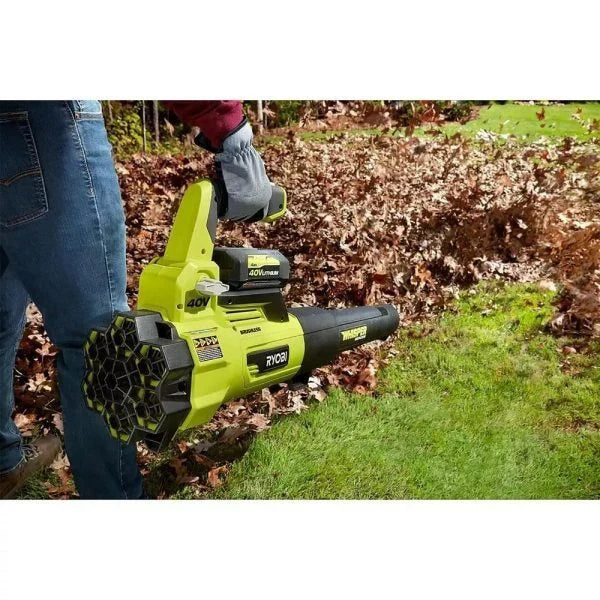 RYOBI 40V Brushless 20 in Self-Propelled Mower, String Trimmer & Leaf Blower Kit With 2 Batteries, 2 Chargers - RY401120